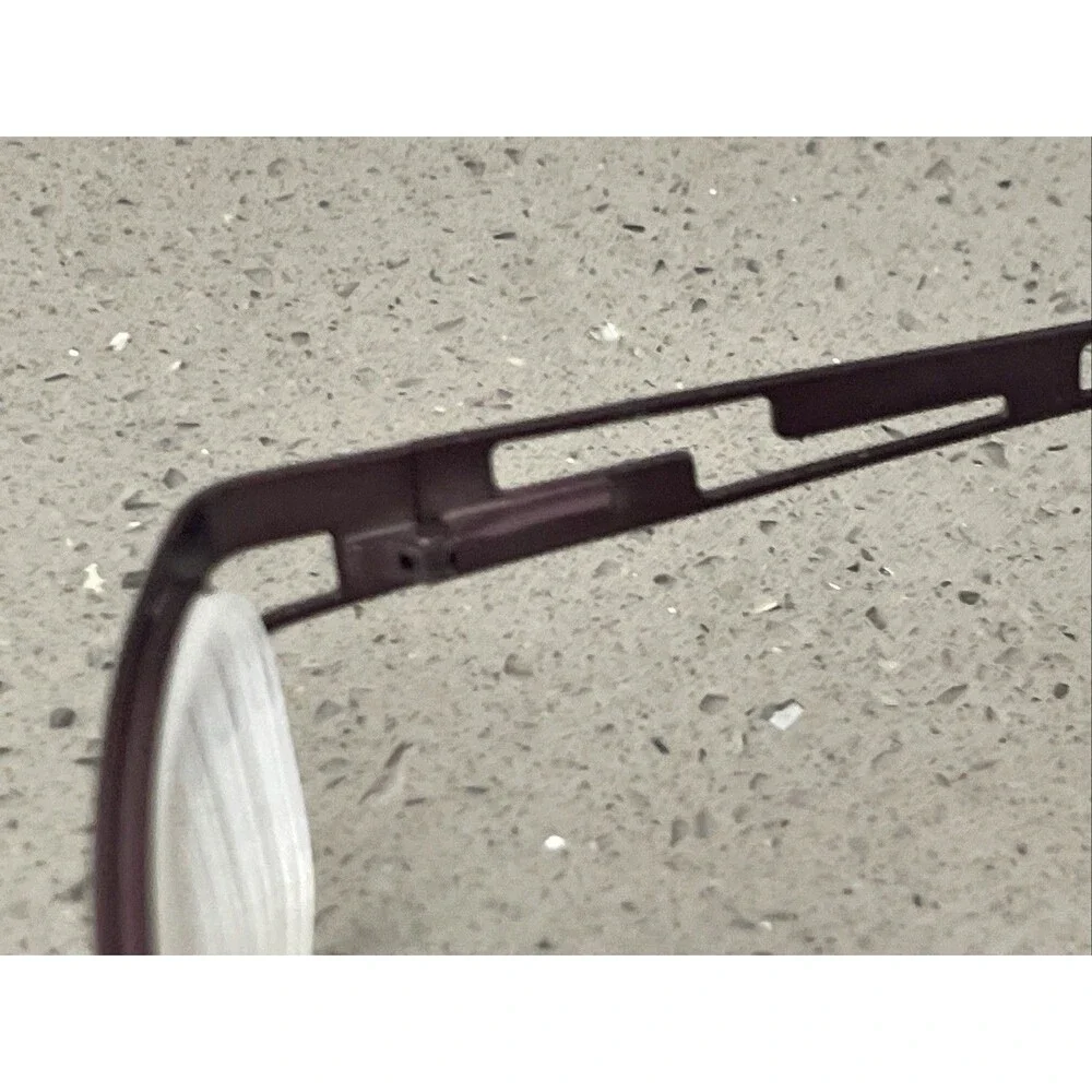 CEN ADP016 Eyeglasses 48-17-130 FRAMES ONLY BLK CEN Half Rim Purple bronze